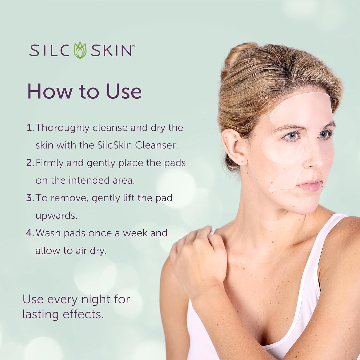Facial Pads, Multi-Area Set | Reusable Silicone Facial Patches