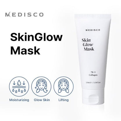 Skin Glow Peel-Off Mask - Glowing & Hydrating Facial Mask with Collagen, Korean Skincare